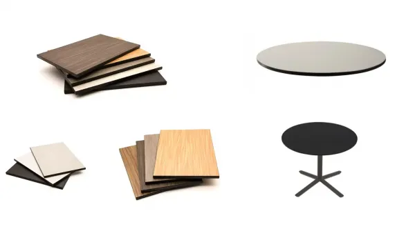 Tablero de Mesa Compacto Fenólico 90 cm redondo