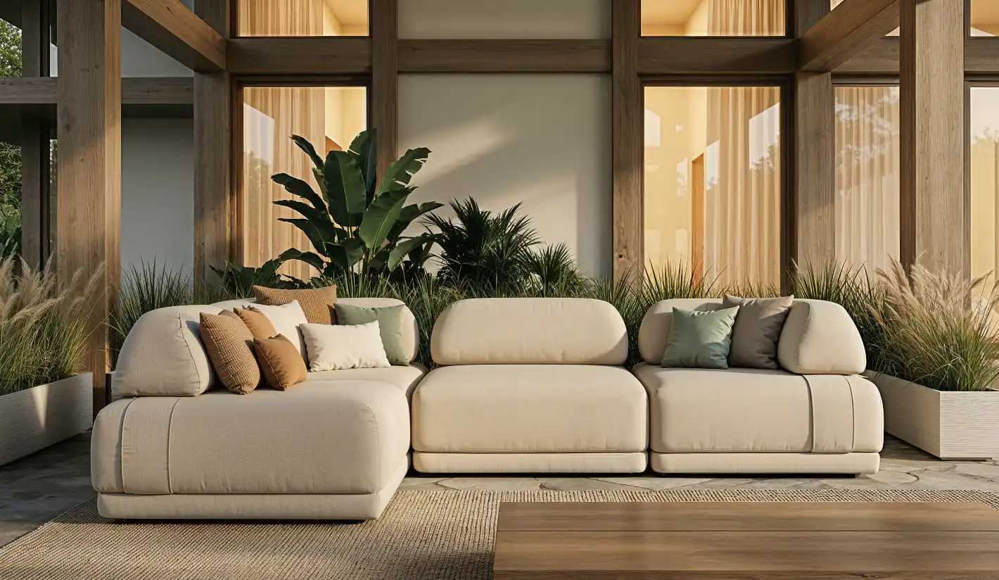 Muebles de exterior con tejidos de alto rendimiento All-Weather