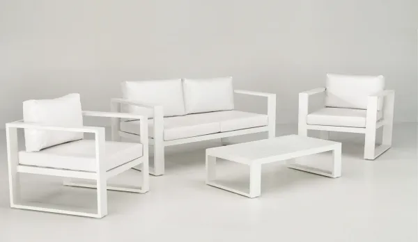 Colección sofás exterior de aluminio con tejido náutico
