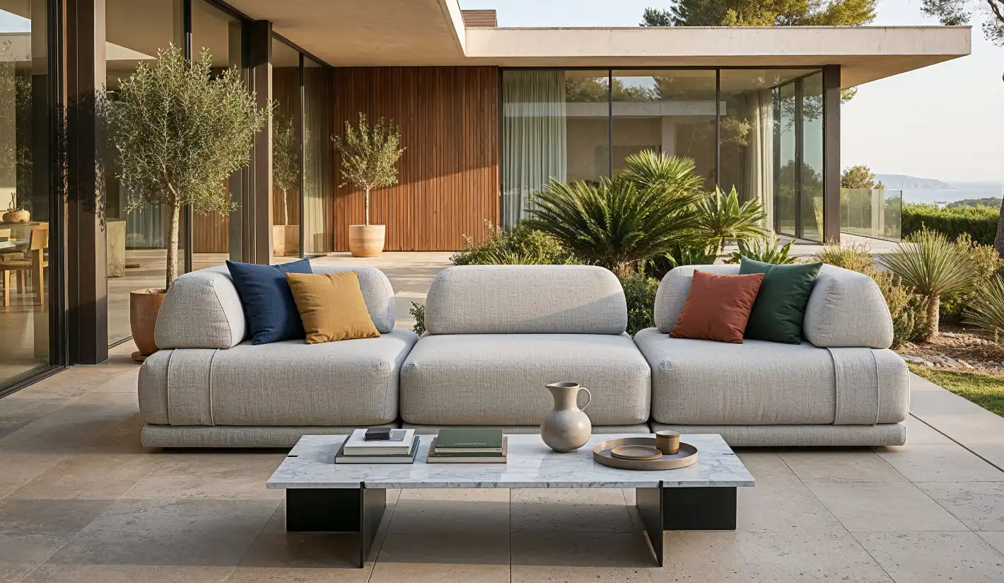 Muebles de exterior con tejidos de alto rendimiento All-Weather