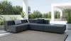 Sofás de exterior Grandes, Extra grandes, Medianos y cortos. Varias medidas de muebles de jardín con telas impermeables