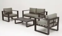 Set jardín en tejido náutico en gris