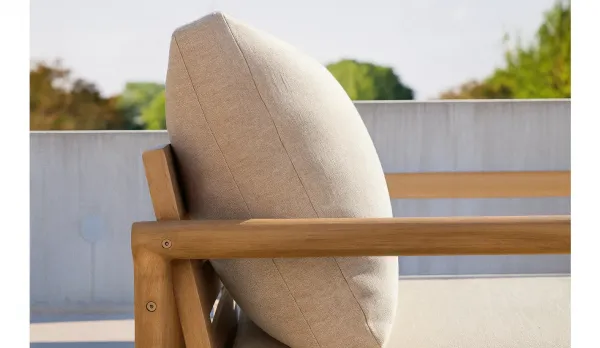 Conjunto de muebles para exteriores completo para 5 personas de madera de eucalipto Castel