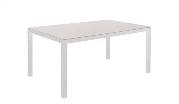 Mesa jardín aluminio "Tais "blanco 150 x 90