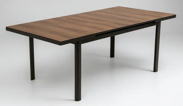 Mesa extensible 160-210 x 100 cm ancho, sobre imitación cerámica