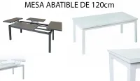 muebles de jardín - Rinconera de aluminio exterior - color blanco o grafito