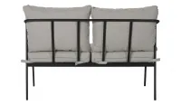 Set de sofás de acero negro