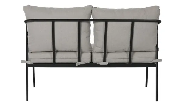 Set de sofás terraza en acero negro