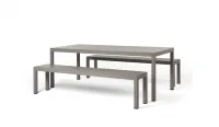 Mesa fija de aluminio de 85 x 210