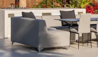 Conjunto de sofás comedor exterior + 4 sillas de jardín